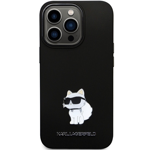 Husa pentru iPhone 14 Pro Max, Silicone, Karl Lagerfeld, Negru - 2 | YEO