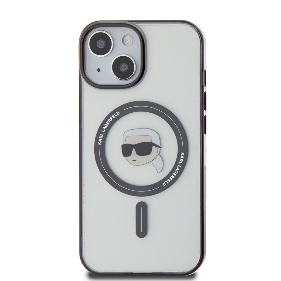 Husa pentru iPhone 15 Plus, Karl Lagerfeld, IML MagSafe, Transparenta - 2 | YEO