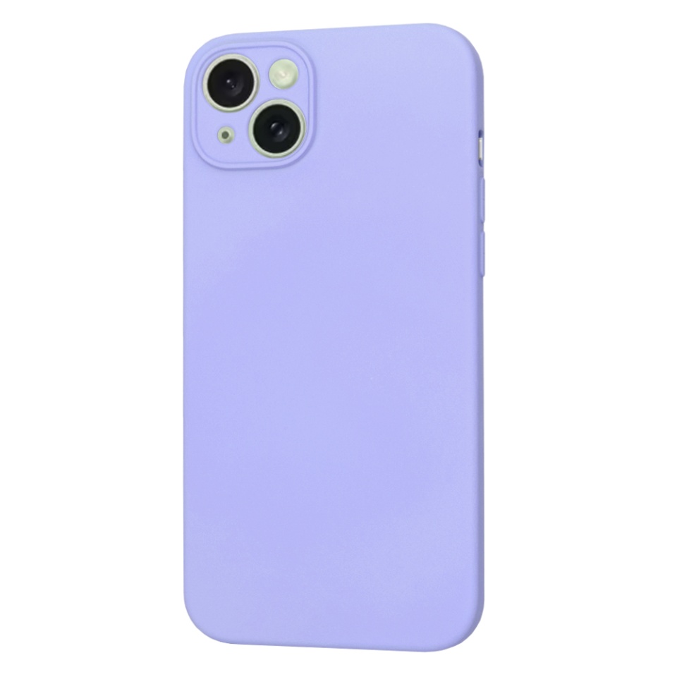 Husa pentru iPhone 15 Plus, SKYDDAR INNOVATION, din Silicon Catifelat, SoftFlex Magsafe, Violet, set cu sticker - 1 | YEO