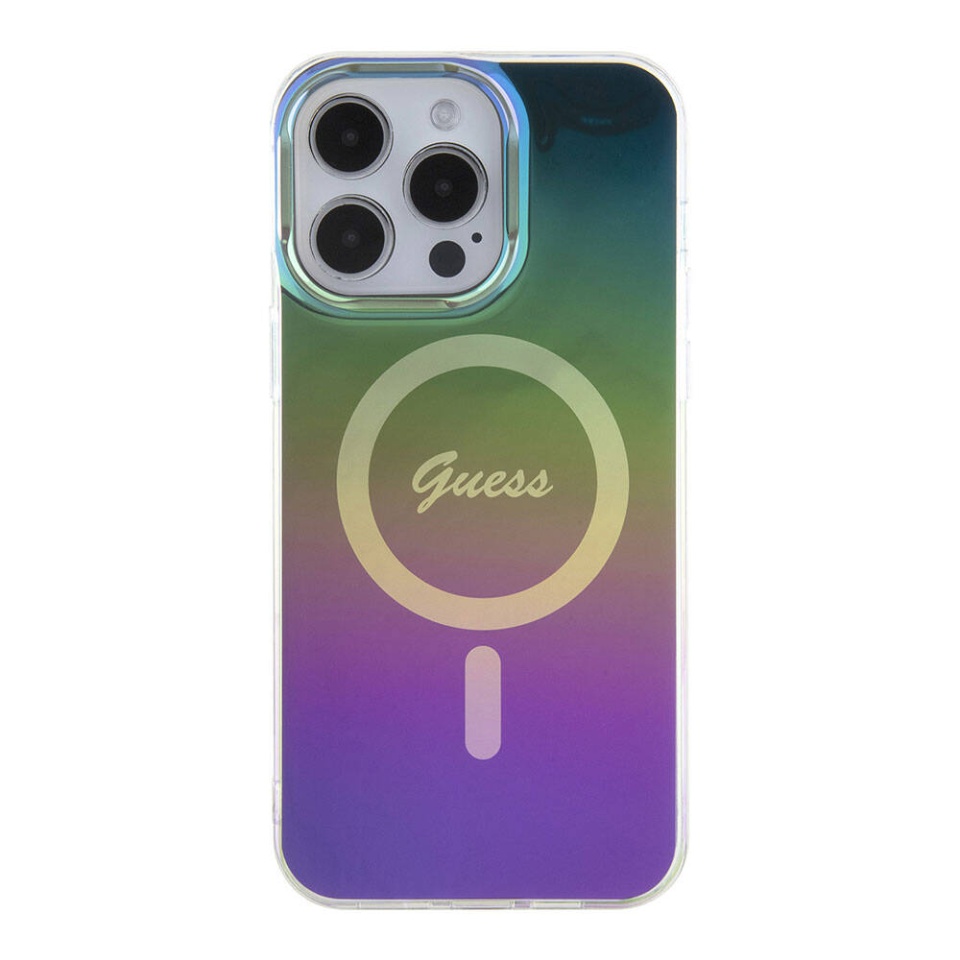Husa pentru iPhone 15 Pro IML Iridescent MagSafe, Guess - Multicolor - 2 | YEO