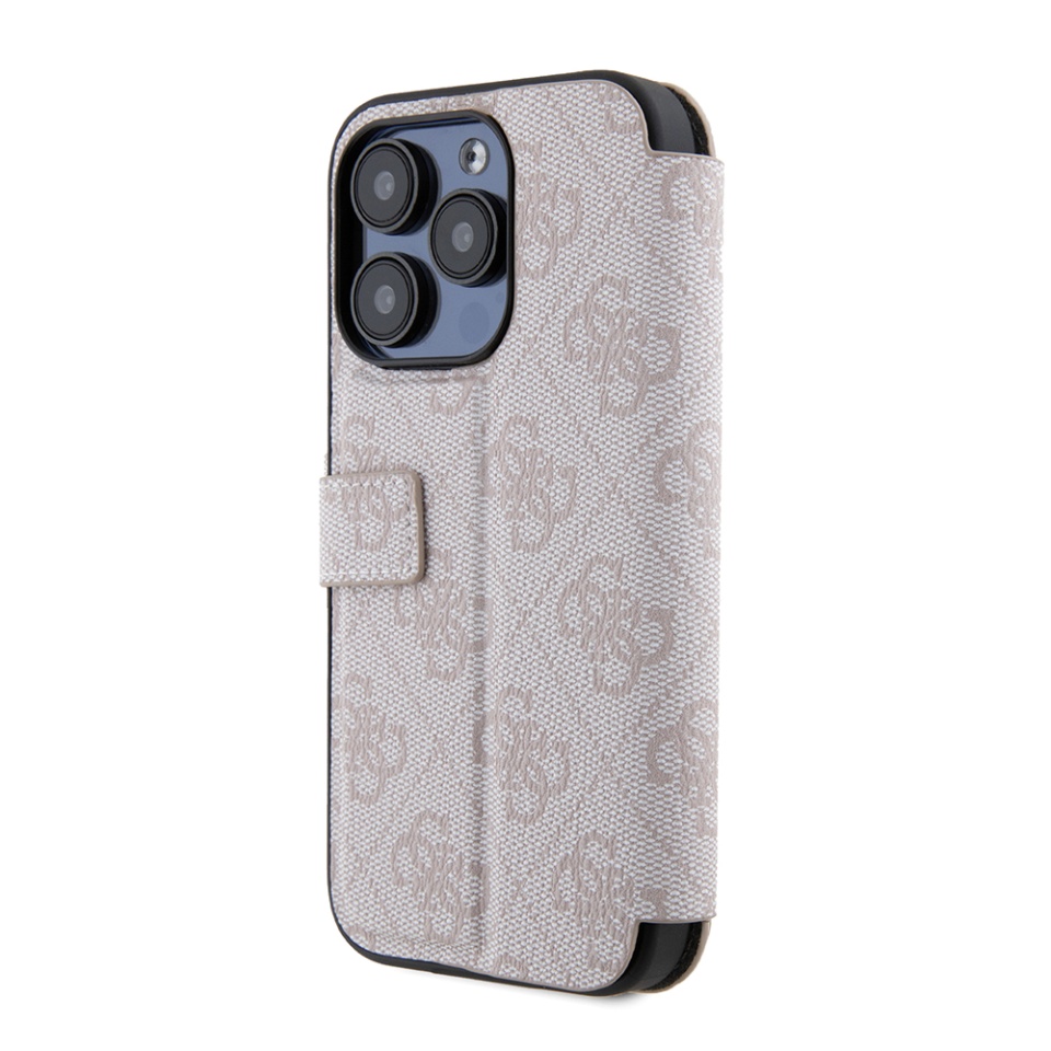 Husa pentru iPhone 15 Pro Max, Book, Guess - Roz - 2 | YEO