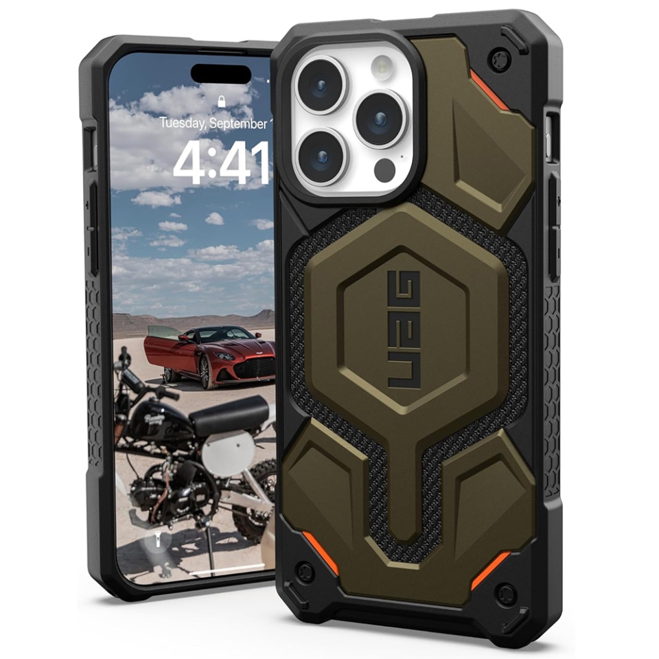Husa pentru iPhone 15 Pro Max, Monarch Pro MagSafe, UAG - Verde