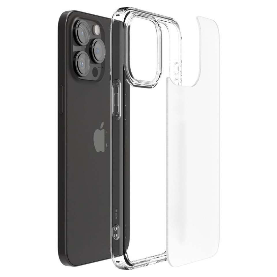 Husa pentru iPhone 15 Pro - Spigen Ultra Hybrid - Frost Clear - 3 | YEO