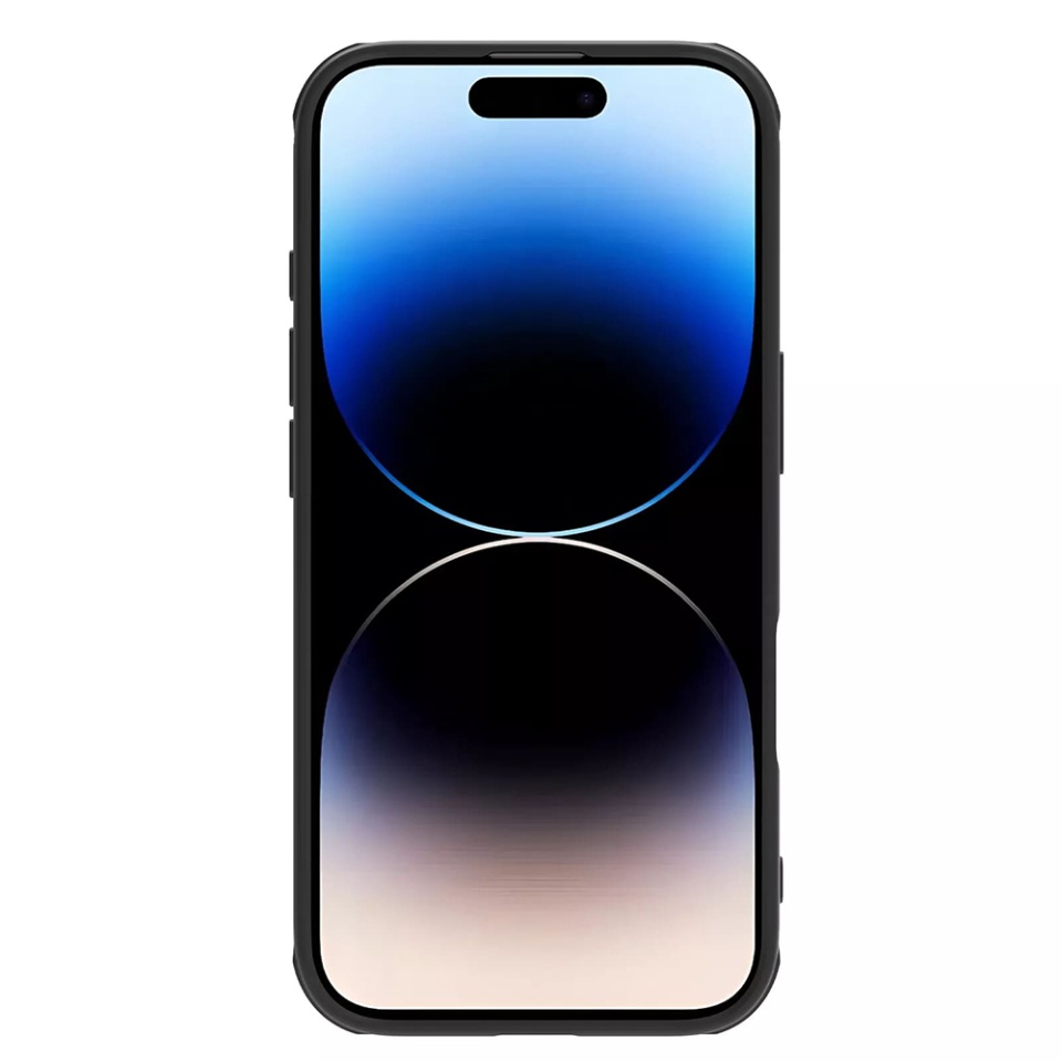 Husa pentru iPhone 16 cu inel magnetic si protectie camera Nillkin CamShield - Negru - 1 | YEO