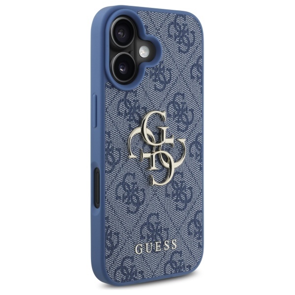 Husa pentru iPhone 16, Guess Hardcase 4G Big Logo, Protectie Slim, Compatibila, Albastru - 1 | YEO