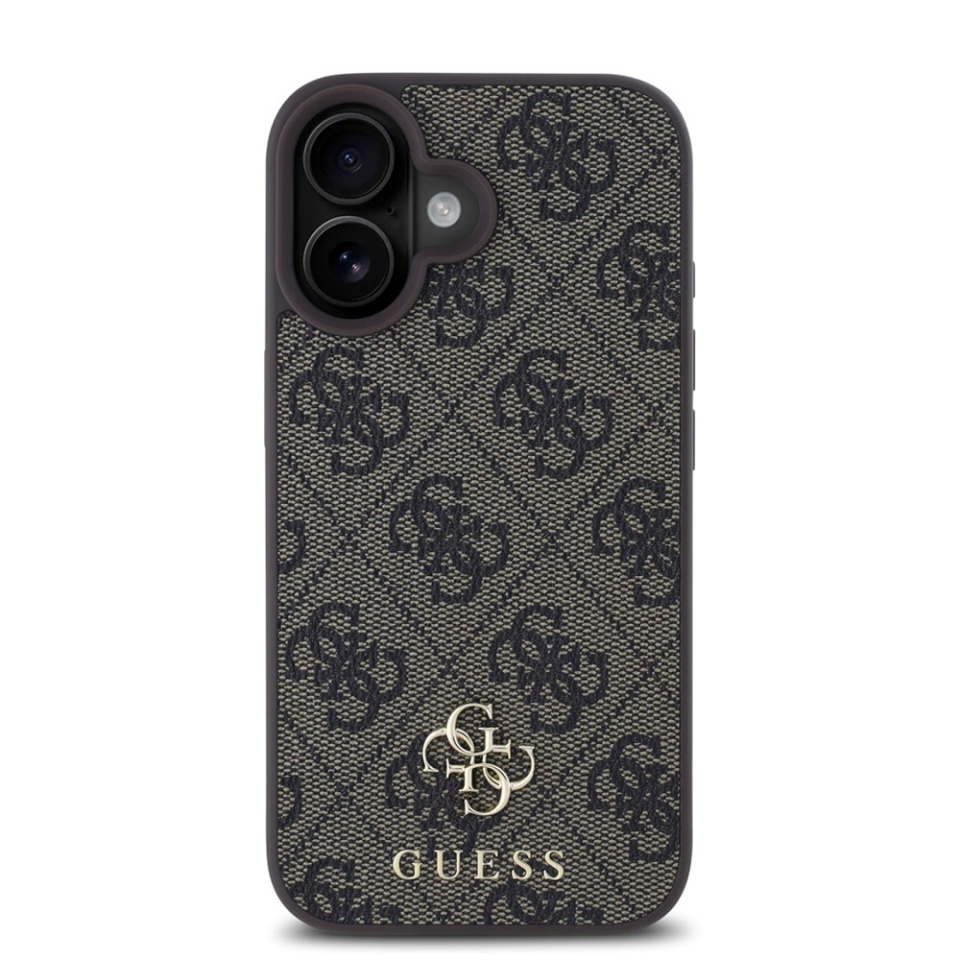 Husa pentru iPhone 16, Guess, Hardcase 4G Classic MagSafe, Maro - 1 | YEO