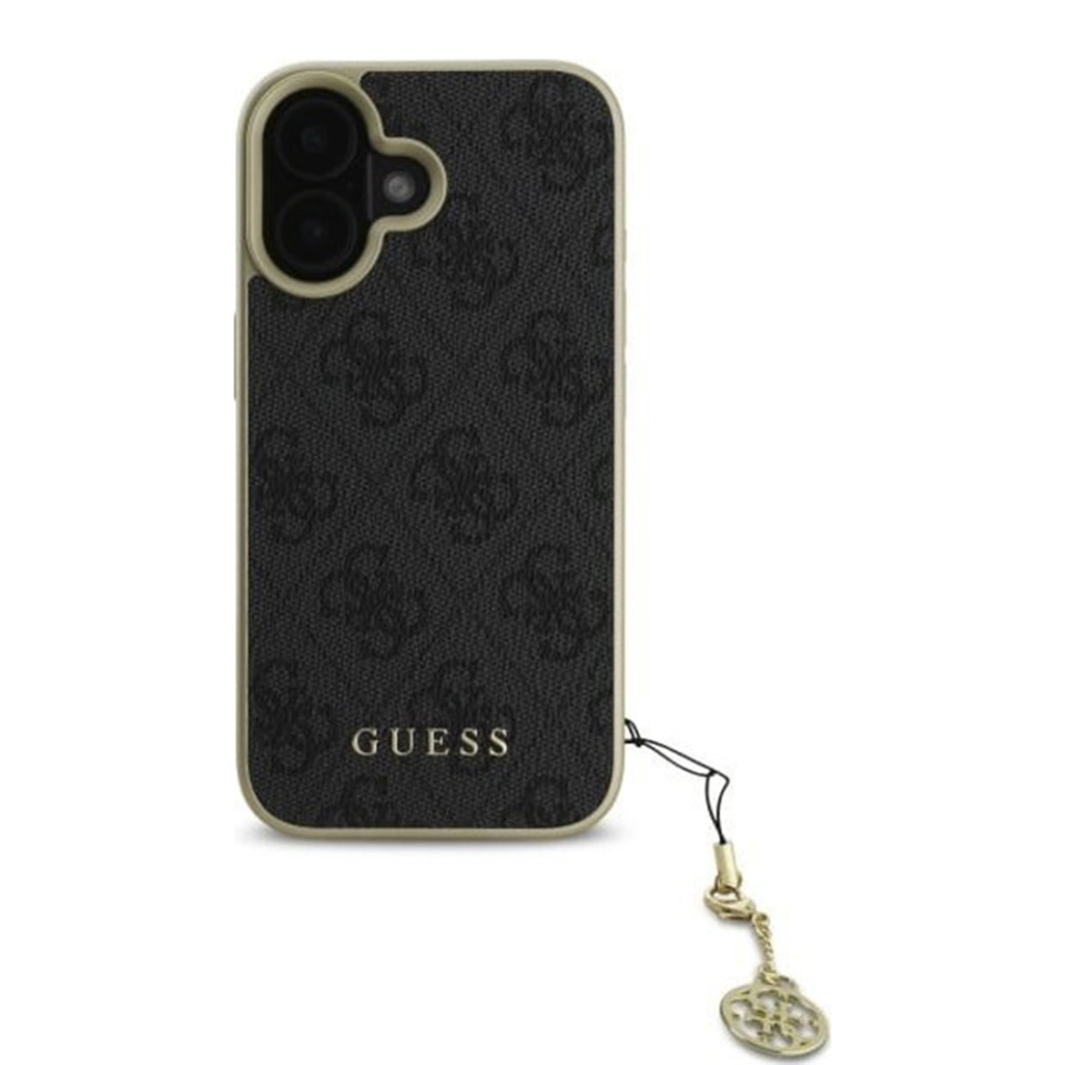 Husa pentru iPhone 16 Hardcase 4G Charm, Guess - Negru - 1 | YEO