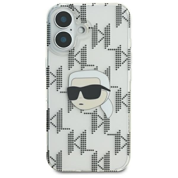 Husa pentru iPhone 16 IML Luxury, Karl Lagerfeld - Transparenta - 2 | YEO