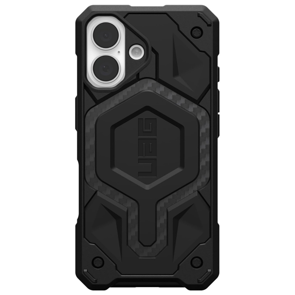 Husa pentru iPhone 16, Monarch Pro MagSafe, UAG - Carbon Fiber - 1 | YEO
