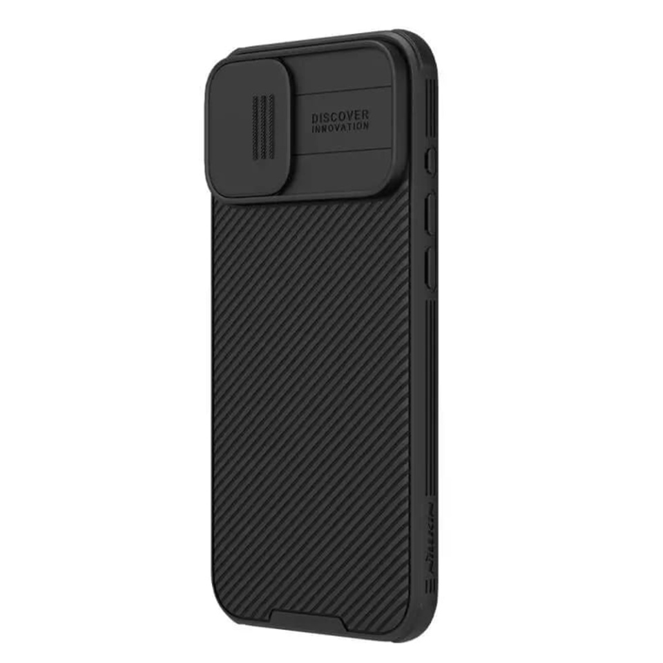 Husa pentru iPhone 16 Plus cu inel magnetic si protectie camera Nillkin CamShield - Negru - 2 | YEO