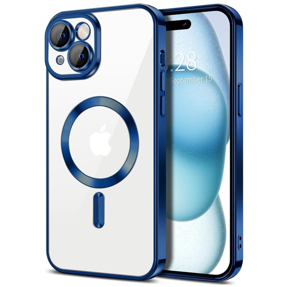 Husa pentru iPhone 16 Plus cu Magsafe integrat, SKYDDAR Luxury Shield - Albastru