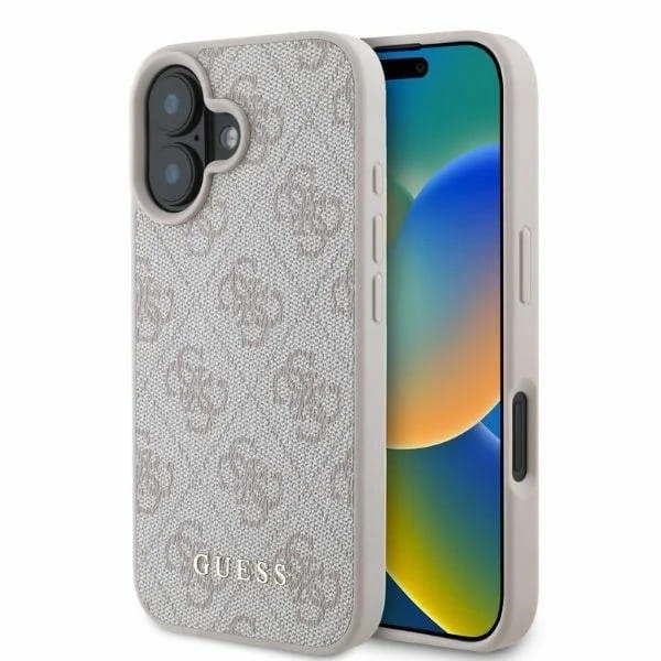 Husa pentru iPhone 16 Plus, Hardcase 4G Classic, Guess, Roz