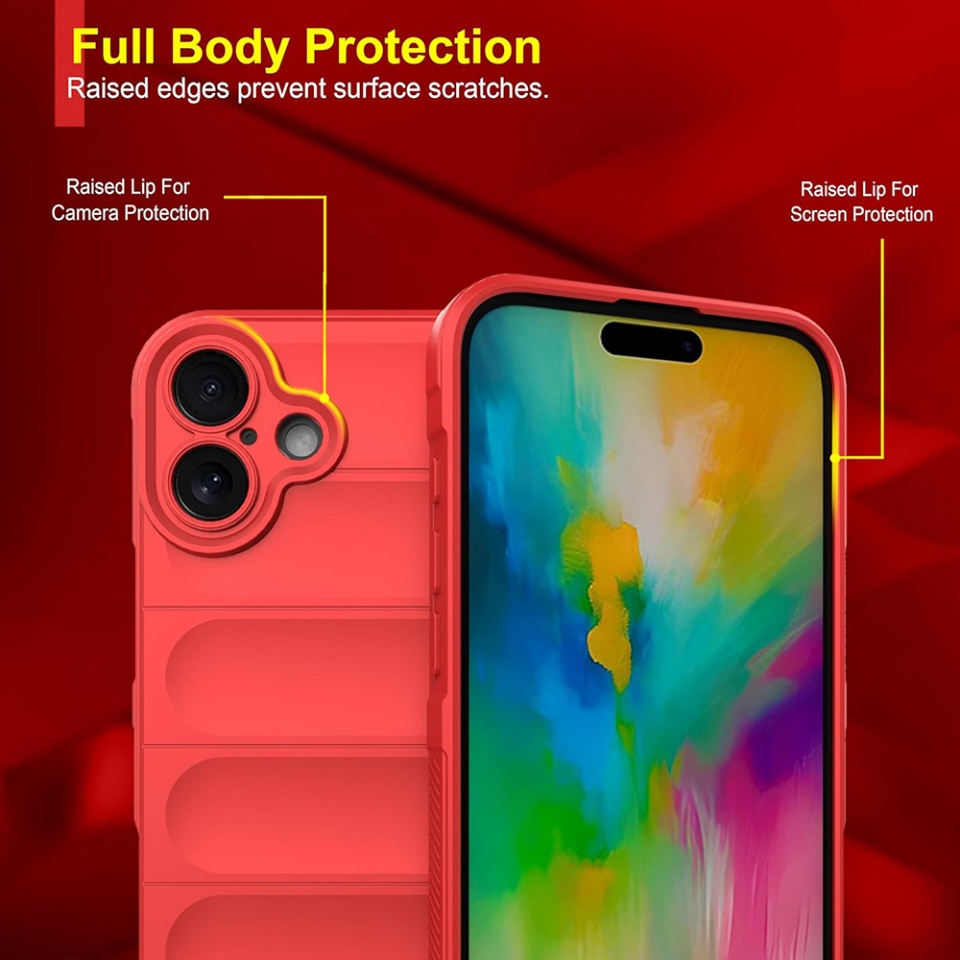 Husa pentru iPhone 16 Plus, SKYDDAR INNOVATION, Vogue, din Silicon Mat, Bleu, set cu sticker - 1 | YEO