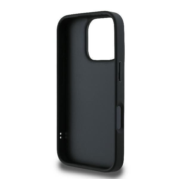 Husa pentru iPhone 16 Pro, Diagonal Quilted Script, Karl Lagerfeld - Negru - 3 | YEO