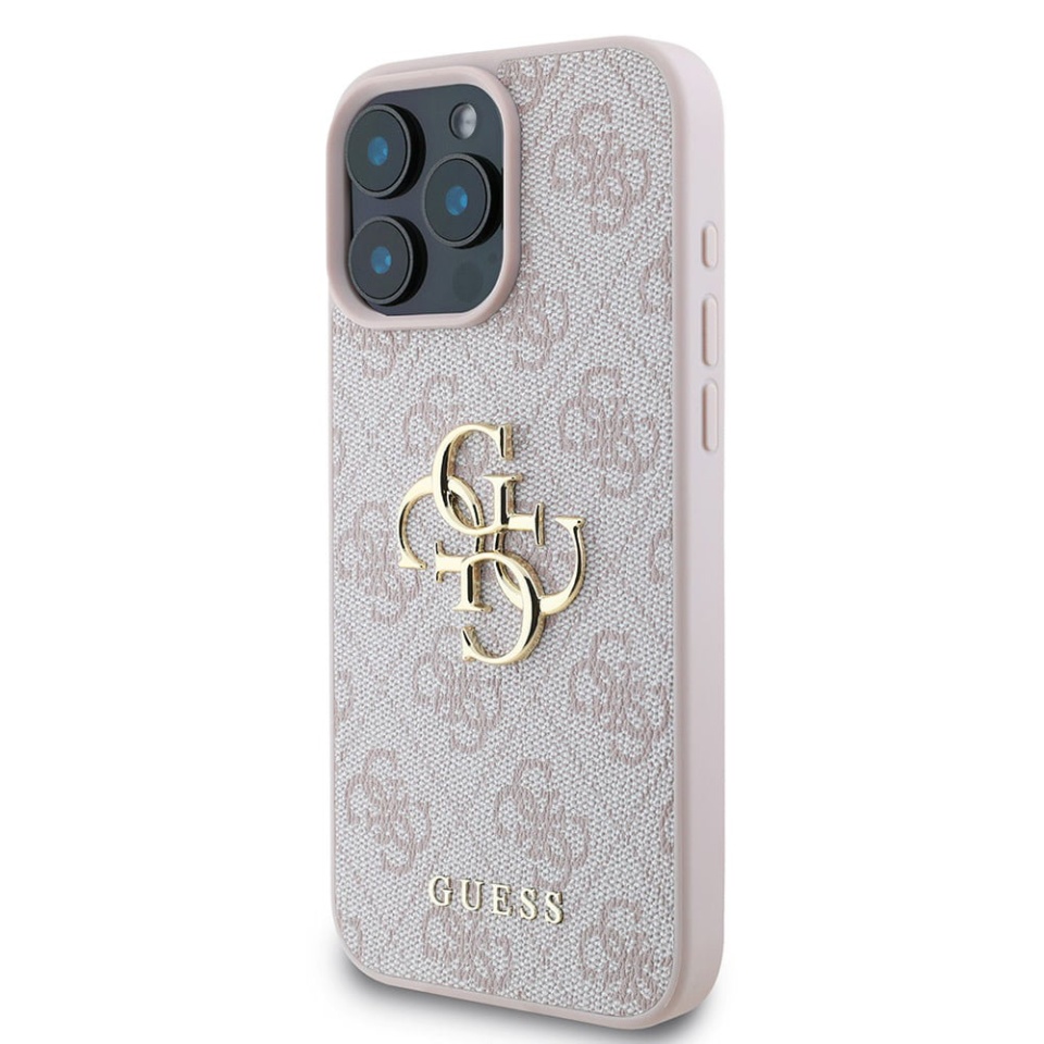 Husa pentru iPhone 16 Pro, Guess Hardcase 4G Big Logo, Protectie Slim, Compatibila, Roz - 3 | YEO