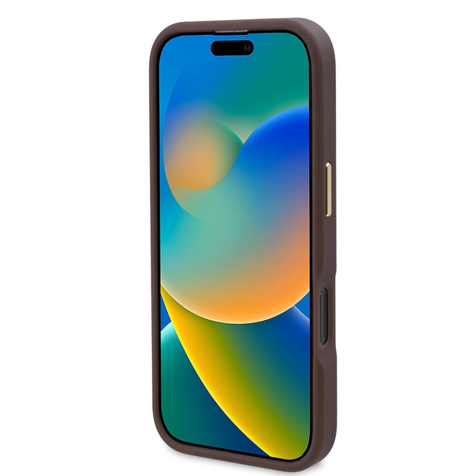 Husa pentru iPhone 16 Pro Max, Guess, Hardcase 4G Logo Plate MagSafe, Negru - 2 | YEO