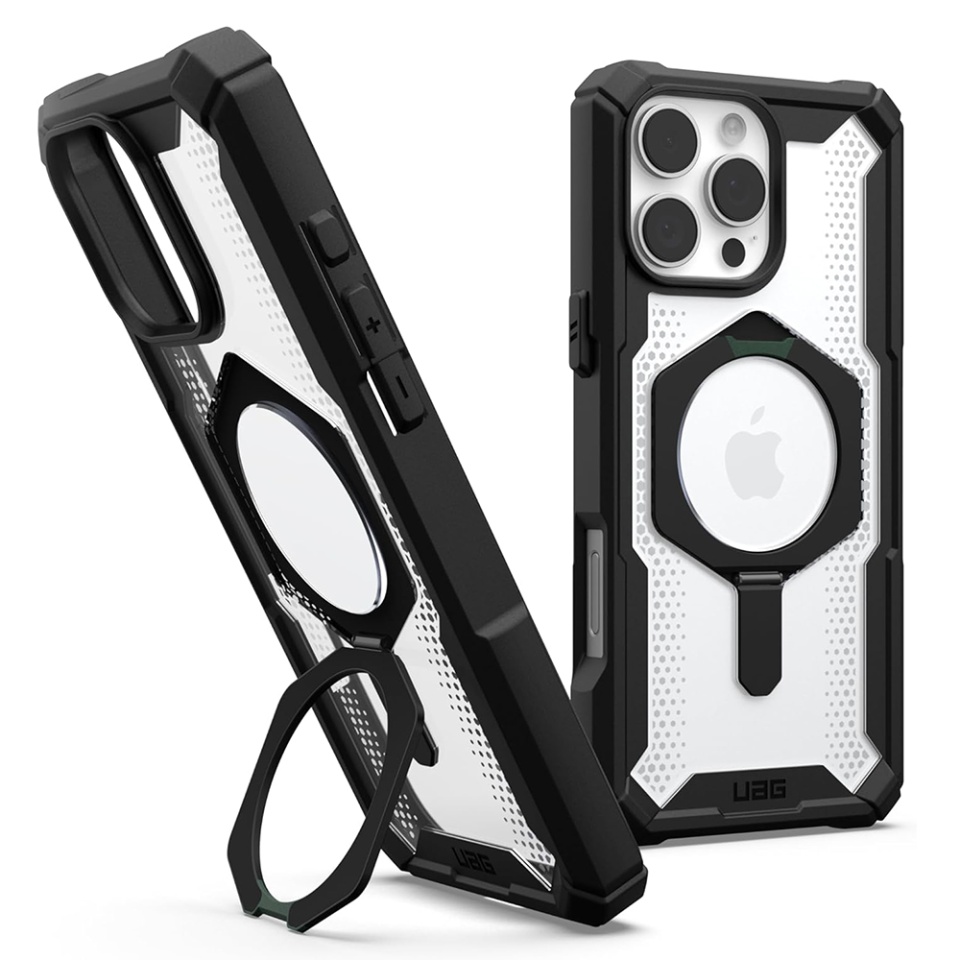 Husa pentru iPhone 16 Pro Max, Plasma, UAG - Negru/transparenta