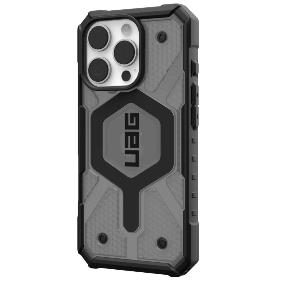 Husa pentru iPhone 16 Pro, Pathfinder Clear MagSafe, UAG - Cenusiu - 1 | YEO