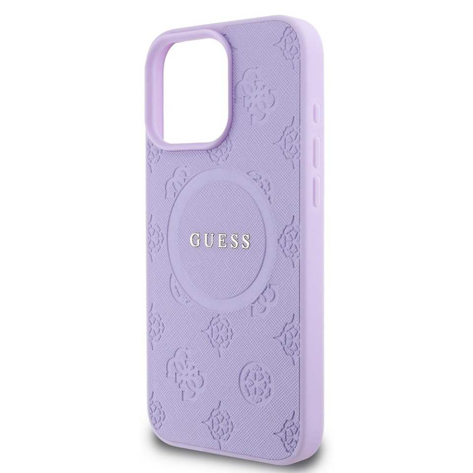 Husa pentru iPhone 16 Pro Saffiano MagSafe, Guess - Mov - 3 | YEO