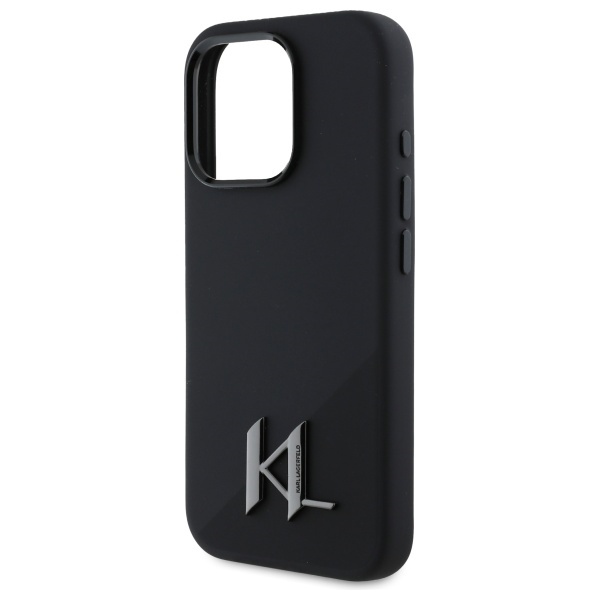 Husa pentru iPhone 16 Pro, Silicone MagSafe, Karl Lagerfeld - Negru - 3 | YEO