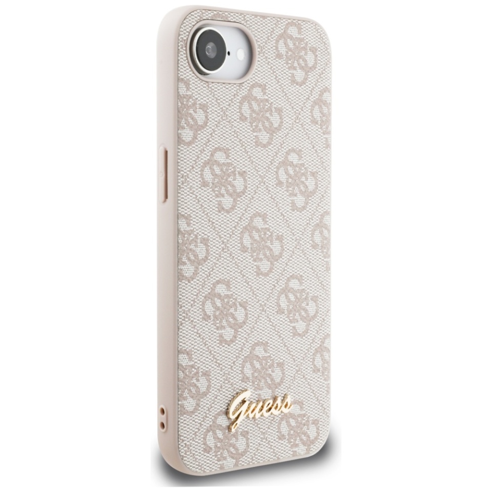 Husa pentru iPhone 16e, Guess, Hardcase 4G Charm, Roz - 2 | YEO