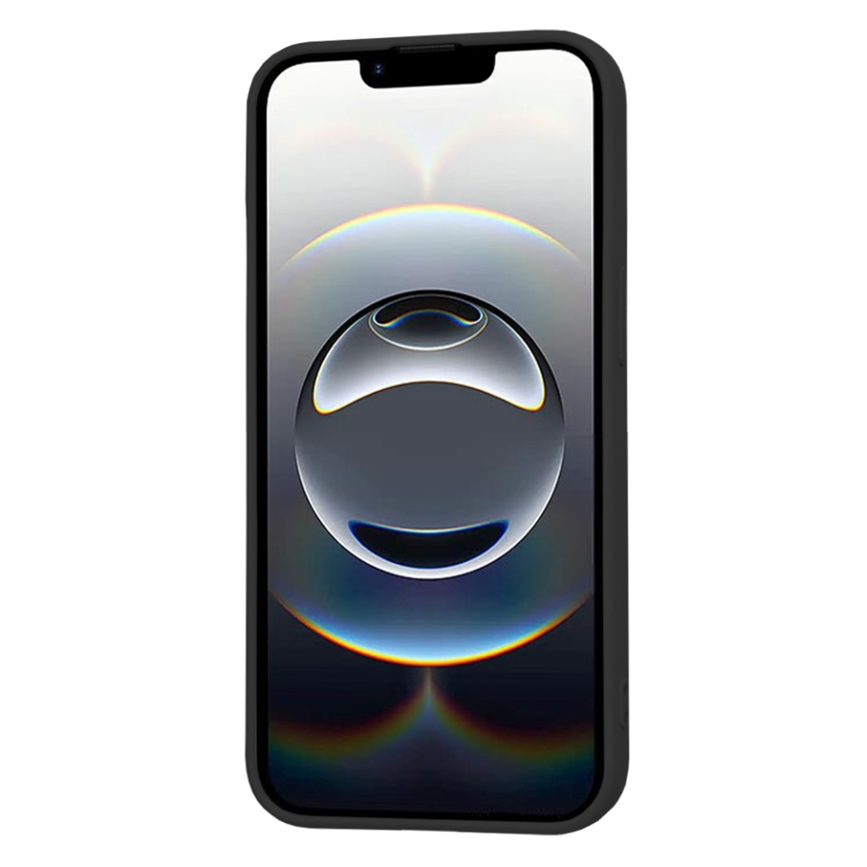 Husa pentru iPhone 16e, SKYDDAR INNOVATION, din Silicon Catifelat, SoftElegance , Negru, set cu sticker - 1 | YEO