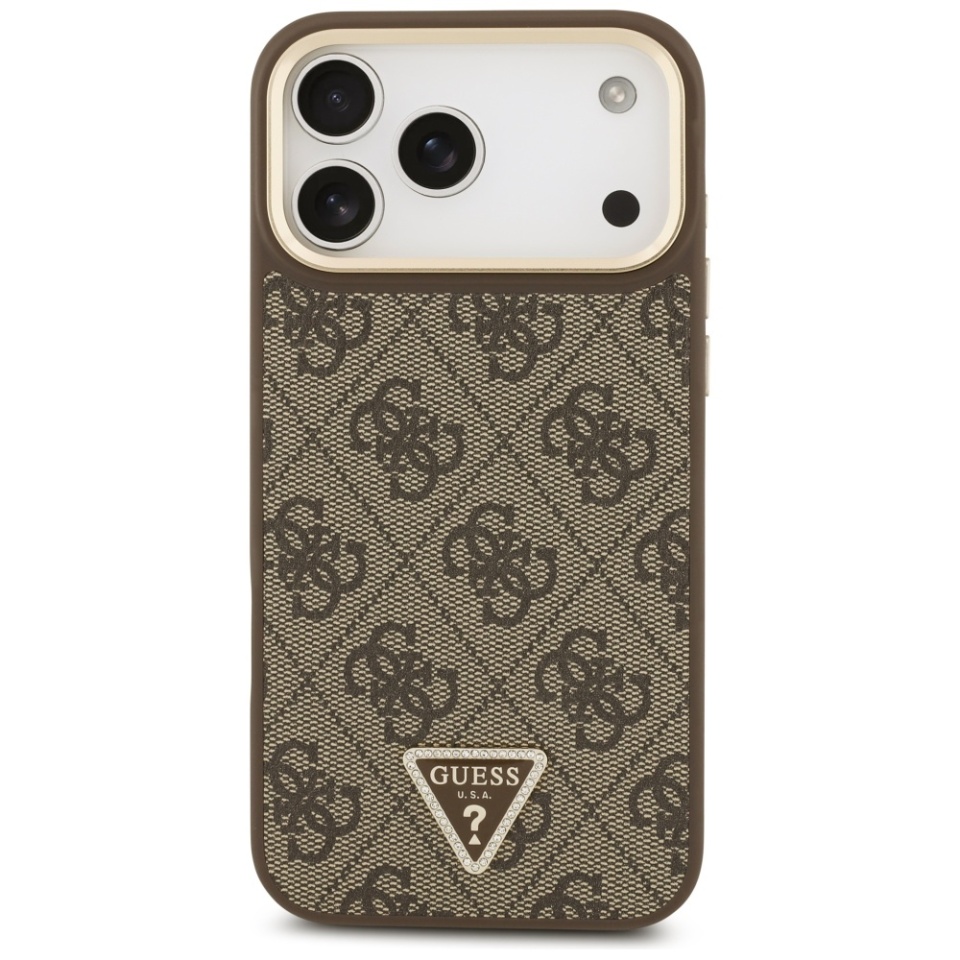 Husa pentru iPhone 17 Pro Max, Silicon 4G Big Metal Logo, Protectie Slim, Maro - 1 | YEO
