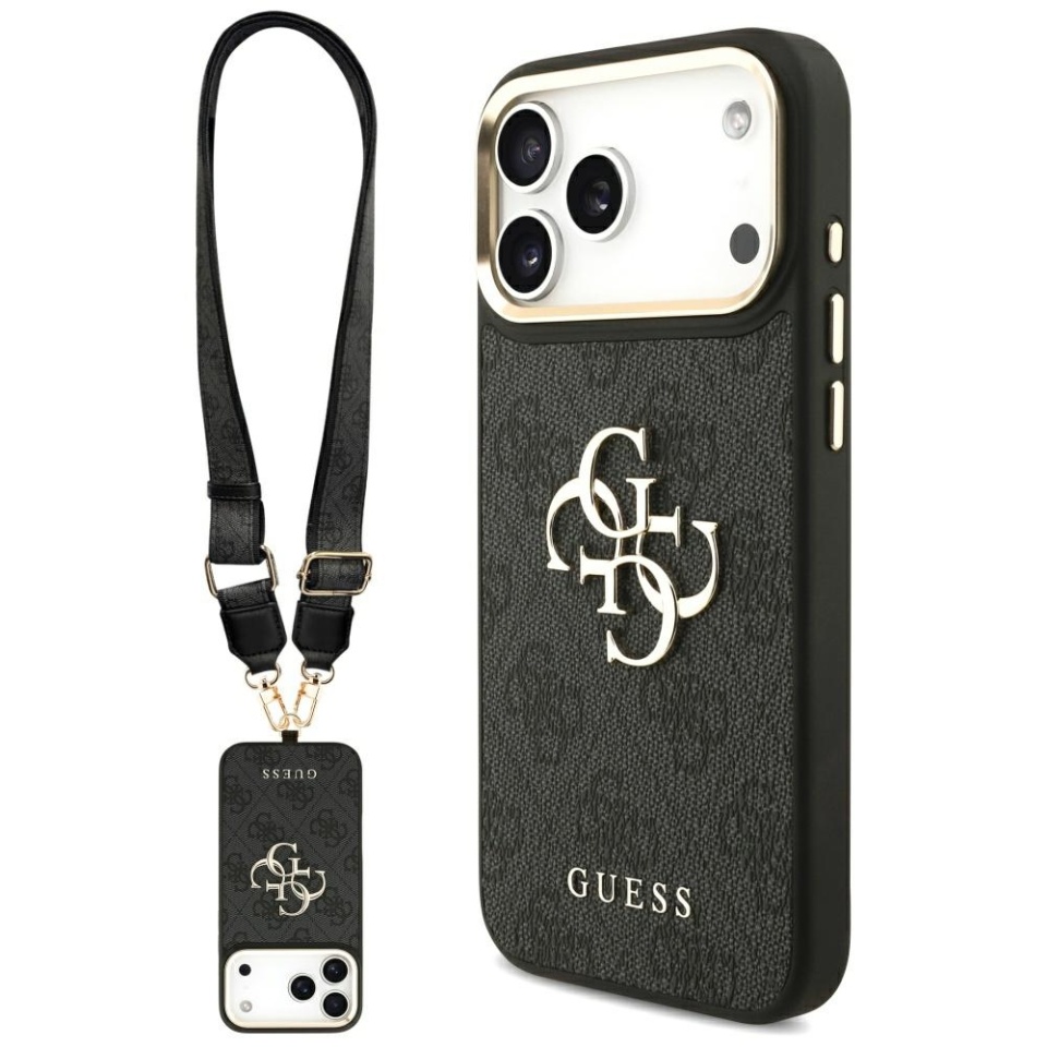 Husa pentru iPhone 17 Pro Max, Silicon 4G Big Metal Logo, Protectie Slim, Negru