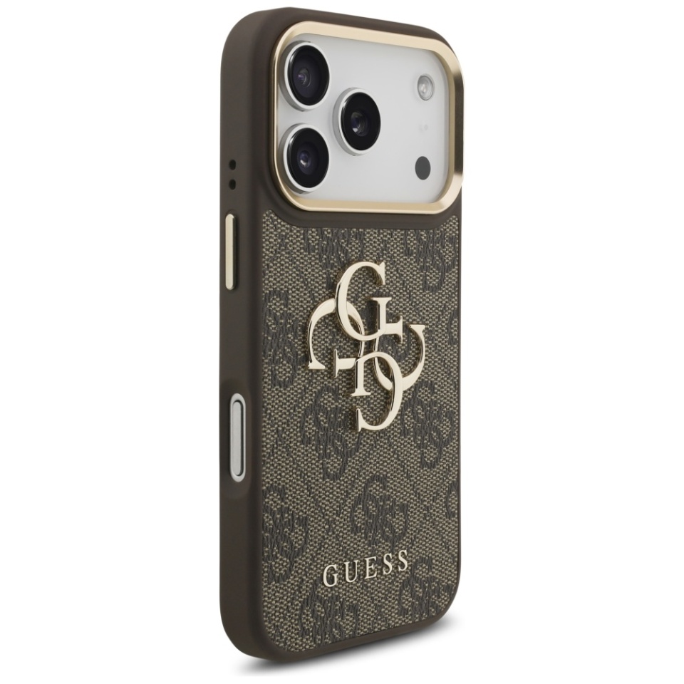 Husa pentru iPhone 17 Pro, Silicon 4G Big Metal Logo, Protectie Slim, Maro - 3 | YEO