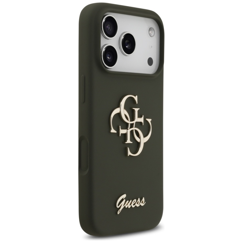 Husa pentru iPhone 17 Pro, Silicone Big 4G Script, Protectie Slim, Kaki - 2 | YEO