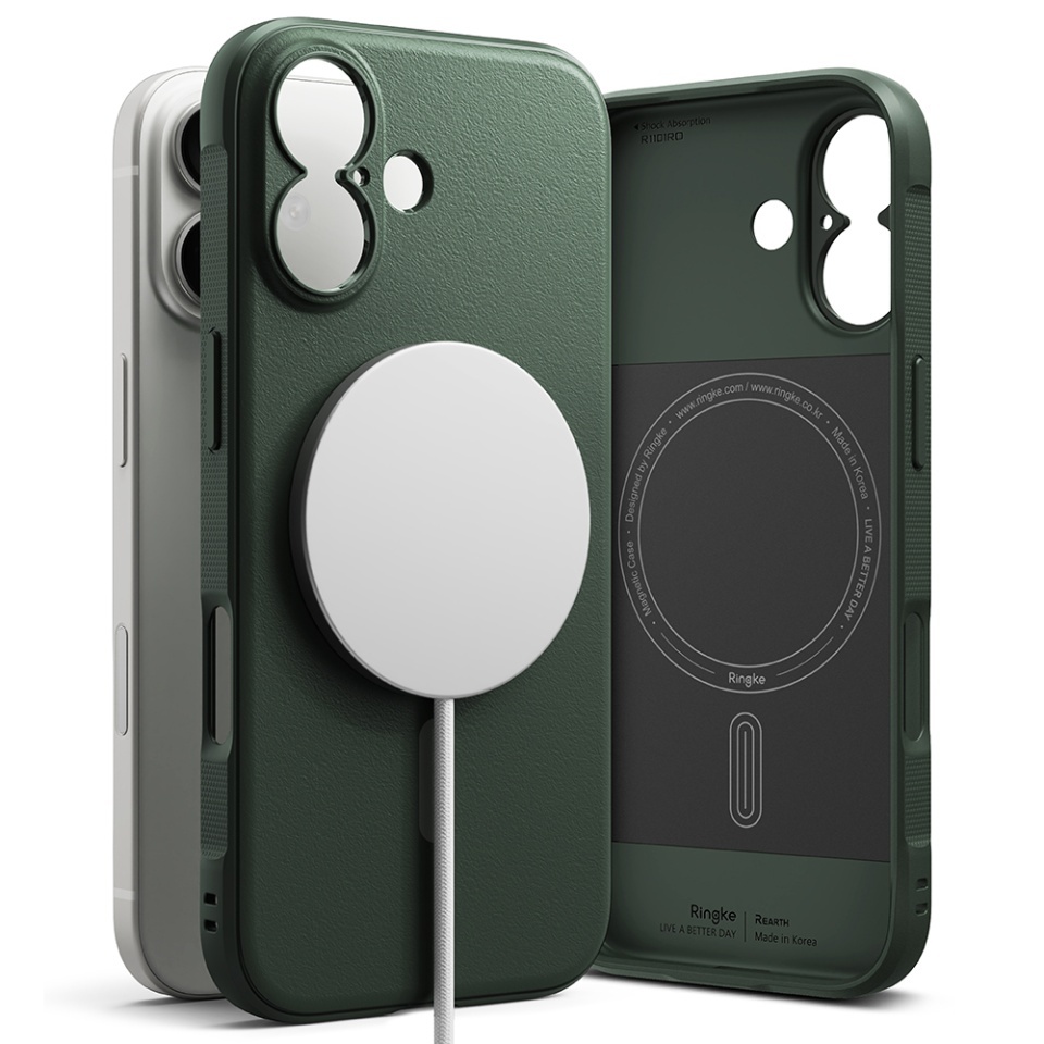 Husa pentru iPhone 17, Ringke Onyx, Verde - 2 | YEO