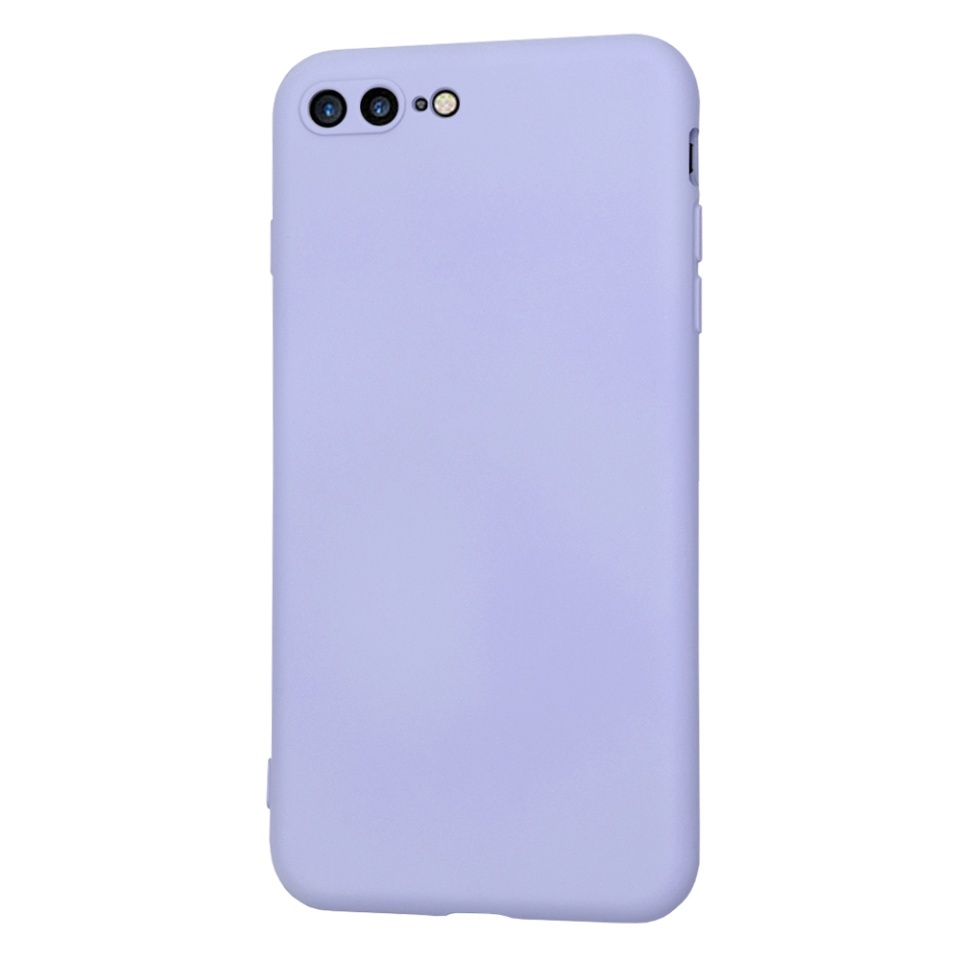 Husa pentru iPhone 8 Plus / 7 Plus, SKYDDAR INNOVATION, din Silicon Catifelat, SoftElegance, set cu sticker, Violet - 2 | YEO