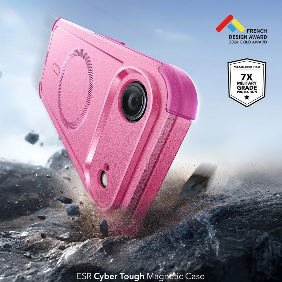 Husa pentru iPhone Air, Magsafe, ESR Cyber Halolock, Roz - 2 | YEO