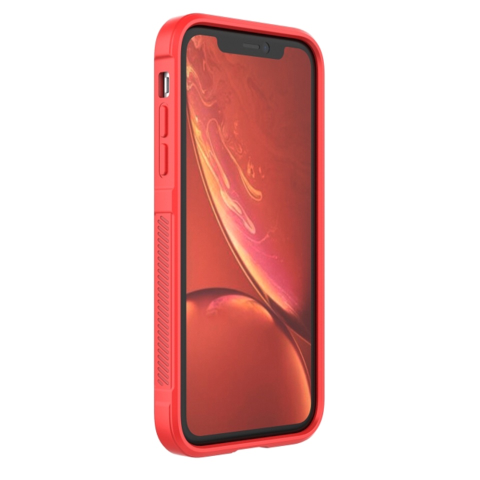 Husa pentru iPhone XR, SKYDDAR INNOVATION, Magic Shield, din Silicon Mat, set cu sticker, Negru - 2 | YEO