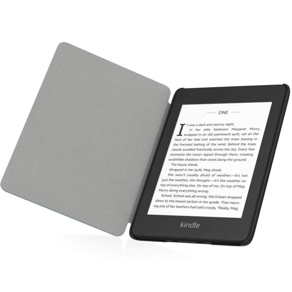 Husa pentru Kindle Paperwhite 5 (2021) / 5 Signature Edition (2021), SKYDDAR INNOVATION, SmartCover, Negru, set cu sticker - 1 | YEO