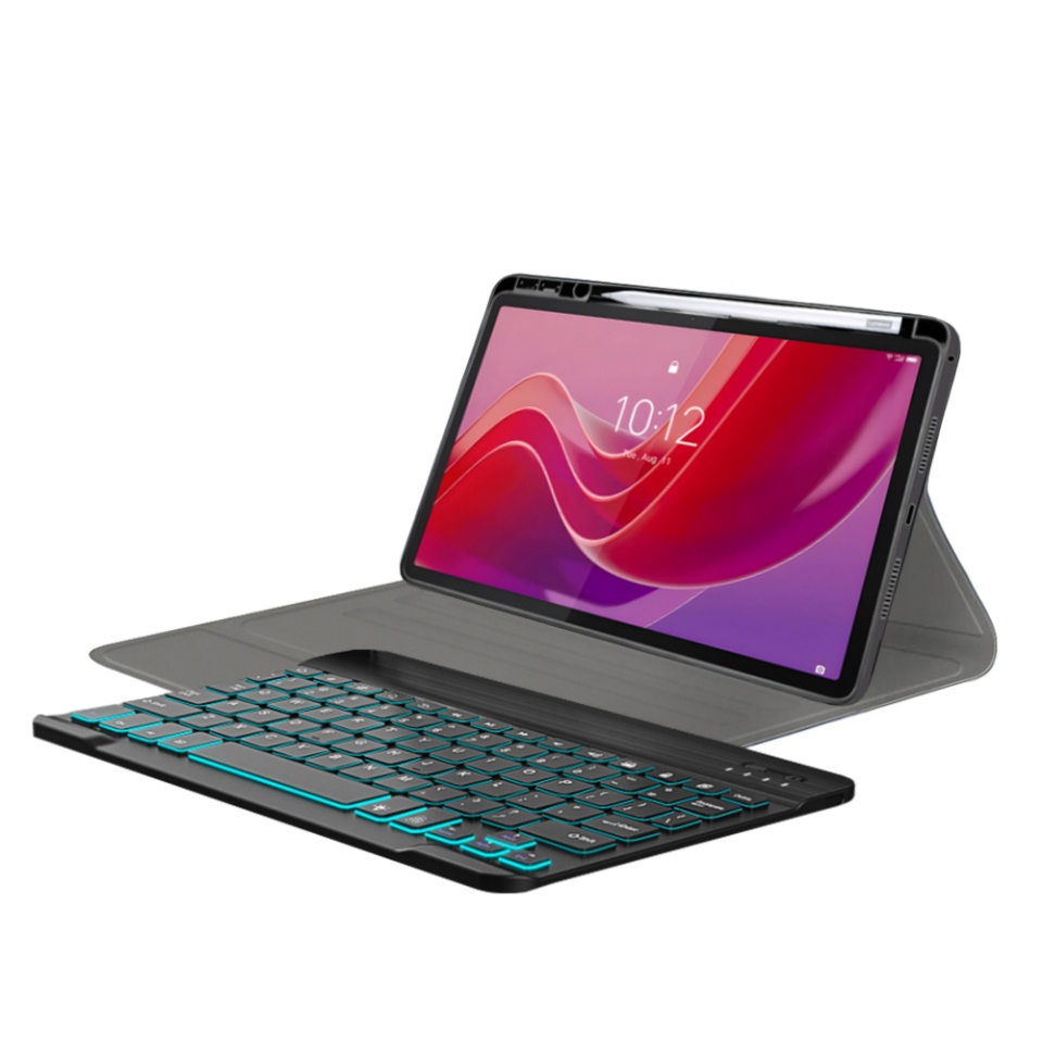 Husa pentru Lenovo Tab M11 cu Tastatura Bluetooth si Protectie 360°, SKDR DuoSmart Cover - Negru - 1 | YEO