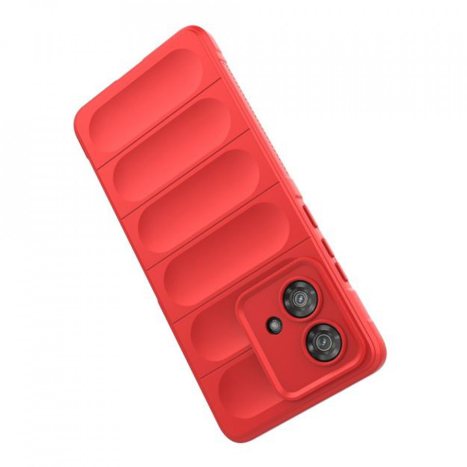 Husa pentru Motorola Edge 40 Neo eleganta, din silicon mat, SKDR Vogue - Rosu - 2 | YEO