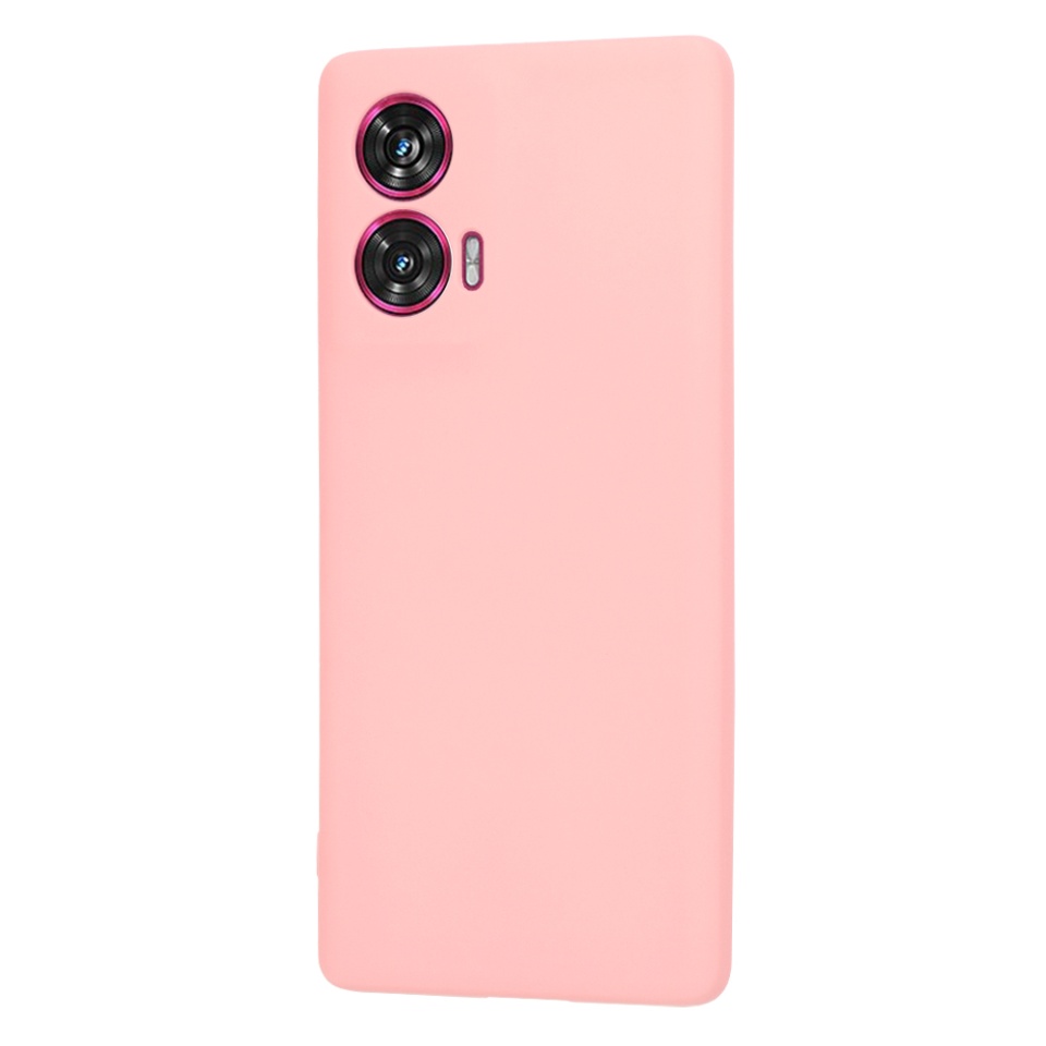Husa pentru Motorola Edge 50 Fusion din Silicon Catifelat, Protectie Premium, Skyddar SoftElegance - Roz - 2 | YEO