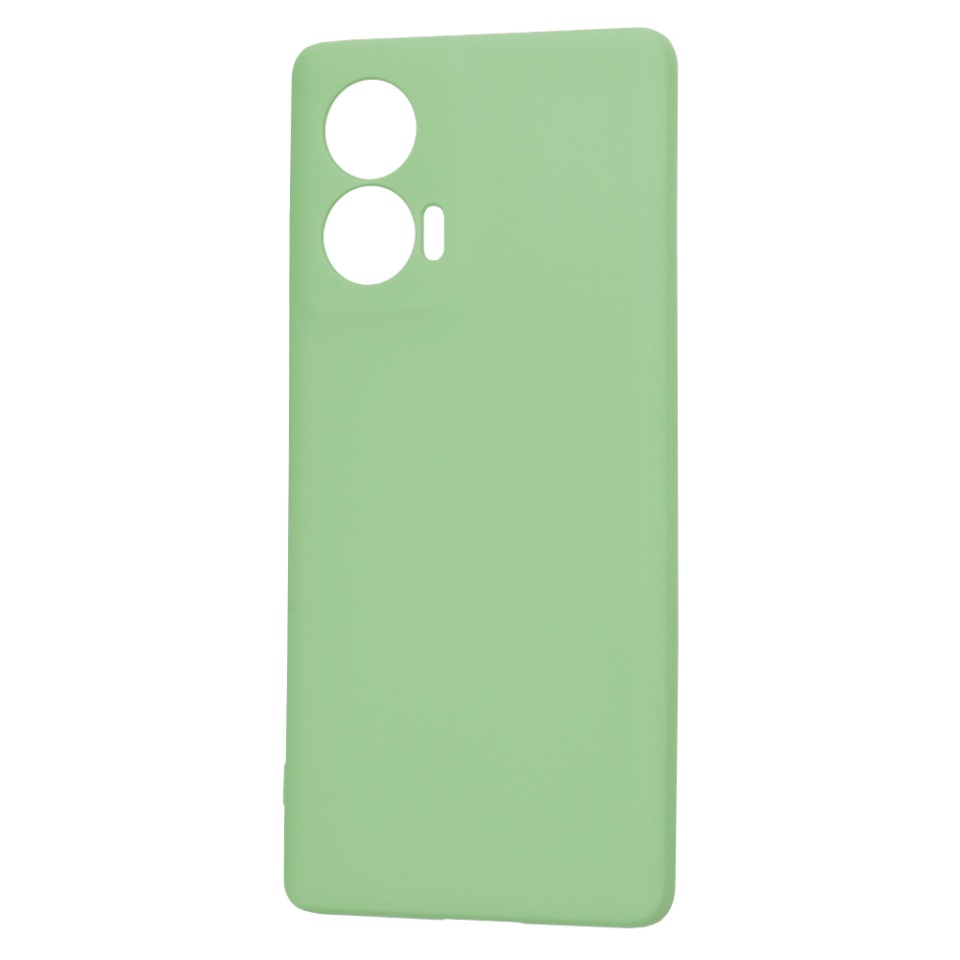 Husa pentru Motorola Edge 50 Fusion din Silicon Catifelat, Protectie Premium, Skyddar SoftElegance - Verde deschis - 3 | YEO