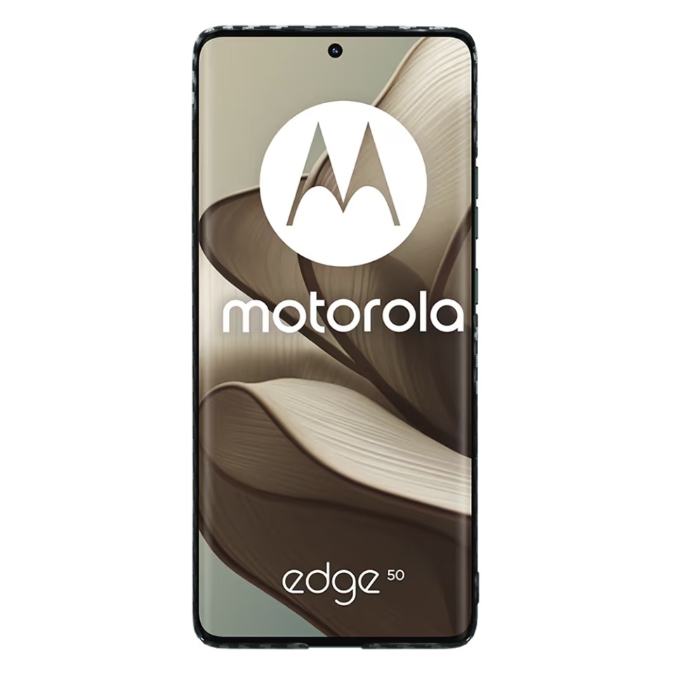 Husa pentru Motorola Edge 50, SKYDDAR INNOVATION, textura carbon, Carbonite FiberShell, set cu sticker, Gri, - 1 | YEO