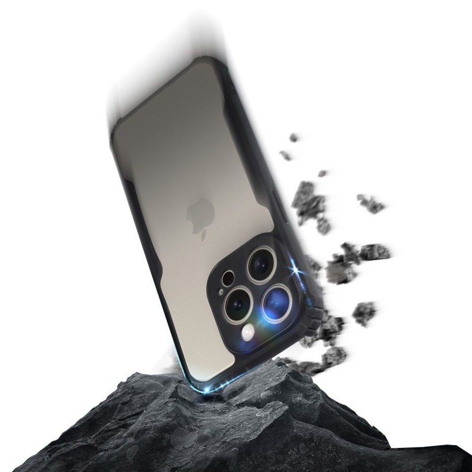 Husa pentru Motorola Moto E22 / Moto E22i, anti soc, Skyddar StealthArmor - Negru - 2 | YEO