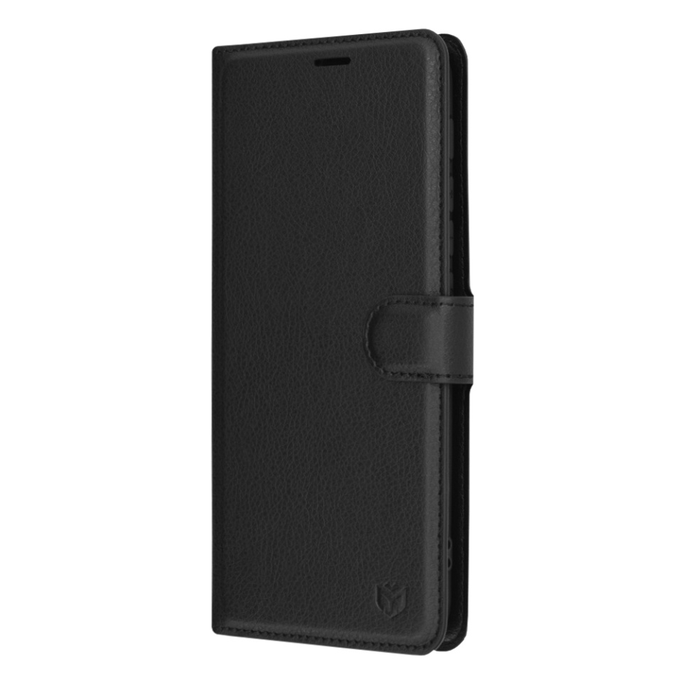 Husa pentru Motorola Moto G30 / Moto G10 / Moto G20, SKYDDAR INNOVATION, Leather Folio tip Carte, cu Portofel Interior, Finisaje Premium, set cu sticker, Negru - 3 | YEO