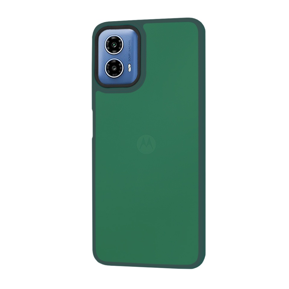 Husa pentru Motorola Moto G34, ce Absoarbe Cele mai Aspre Socuri, Skyddar Frosted - Verde inchis - 1 | YEO