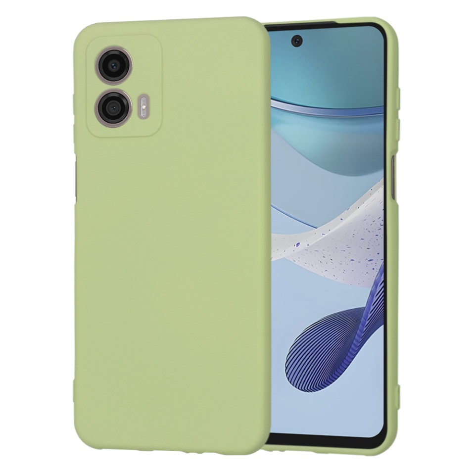 Husa pentru Motorola Moto G53 din Silicon Catifelat, Protectie Premium, Skyddar SoftElegance - Verde