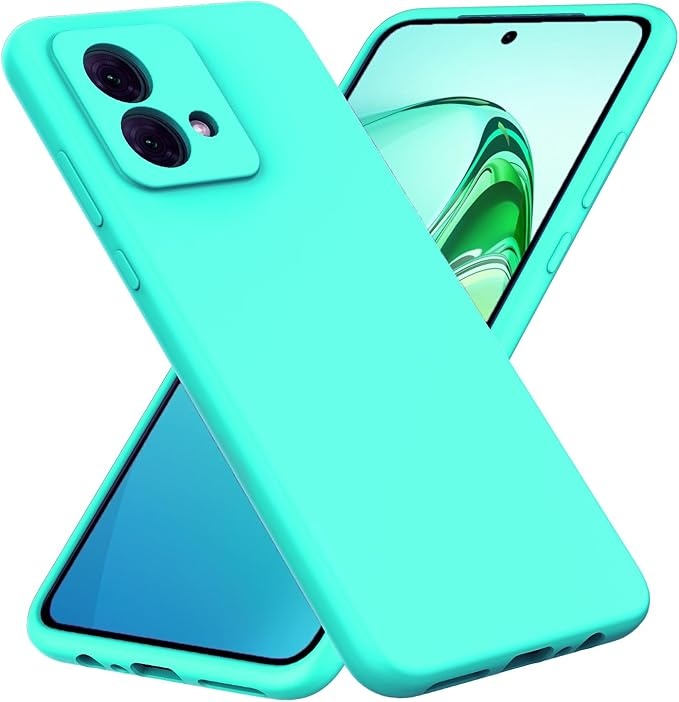 Husa pentru Motorola Moto G53 din Silicon Catifelat, Protectie Premium, Skyddar SoftElegance - Verde deschis