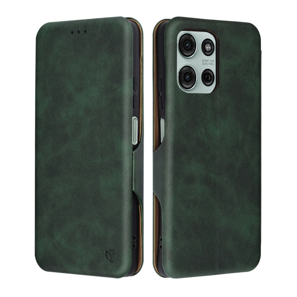 Husa pentru Motorola Moto G75, SKYDDAR INNOVATION, Safe Wallet tip carte din Piele Ecologica, Suport Carduri, Inchidere Magnetica, set cu sticker, [Culoare necunoscută]