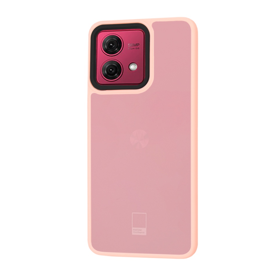Husa pentru Motorola Moto G84, ce Absoarbe Cele mai Aspre Socuri, Skyddar Frosted - Roz - 1 | YEO