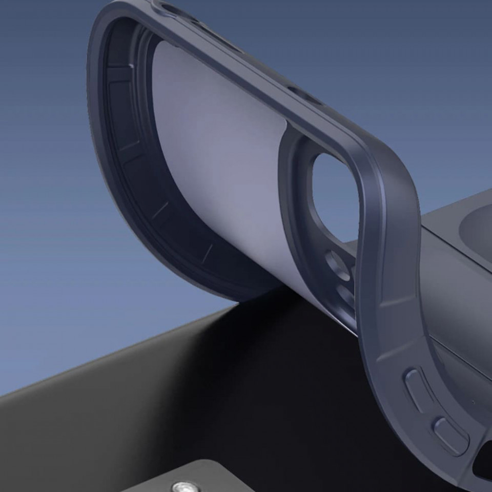 Husa pentru Motorola Moto G84 eleganta, din silicon mat, SKDR Vogue - Rosu - 3 | YEO