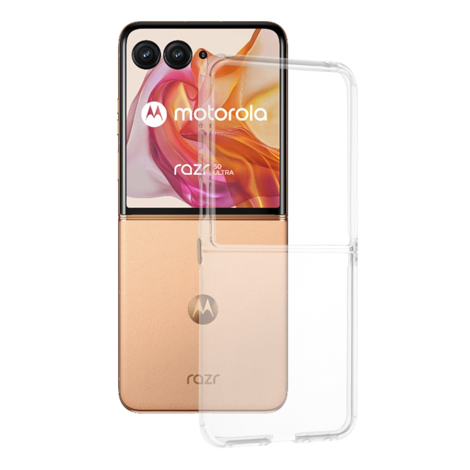 Husa pentru Motorola Razr 50 Ultra din silicon transparent, SKDR ClearGuard - Transparent