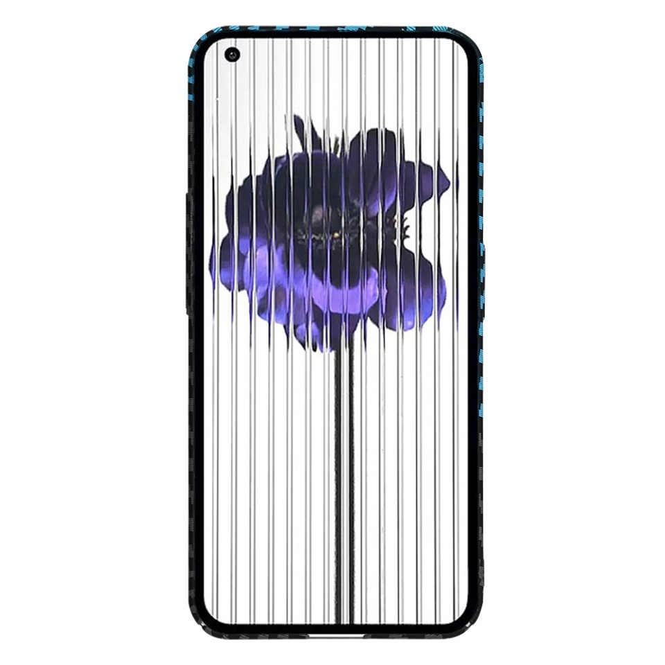Husa pentru Nothing Phone (1), SKYDDAR INNOVATION, textura carbon, Carbonite FiberShell, set cu sticker, Bleu, - 1 | YEO